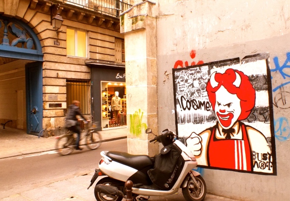 Consume Devil poster in Paris by Bustart